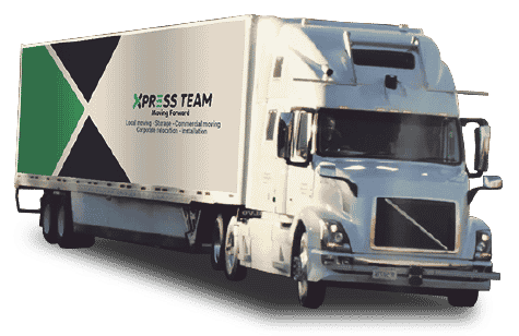 white glove installation and moving services truck image